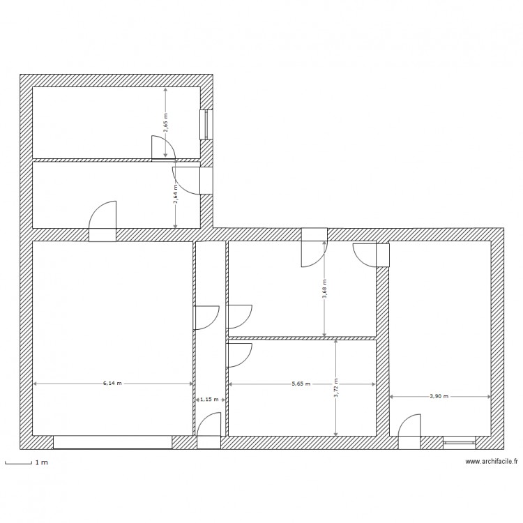 til chatel. Plan de 0 pièce et 0 m2