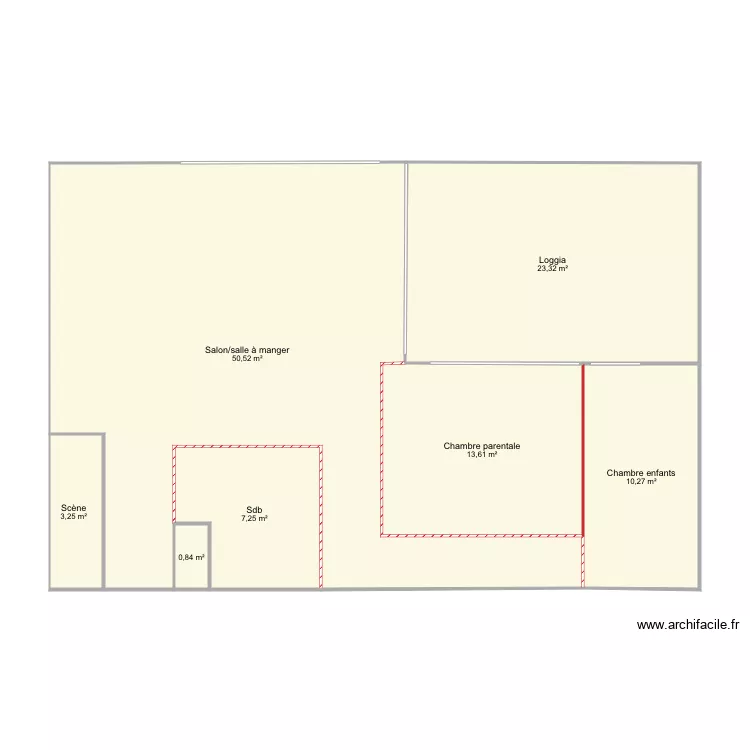 Appart st trop . Plan de 