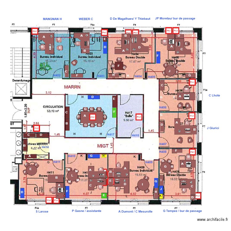 MIGT MARRN meublé. Plan de 0 pièce et 0 m2