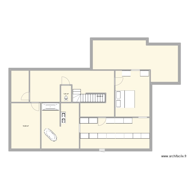 Bovenverdieping. Plan de 0 pièce et 0 m2