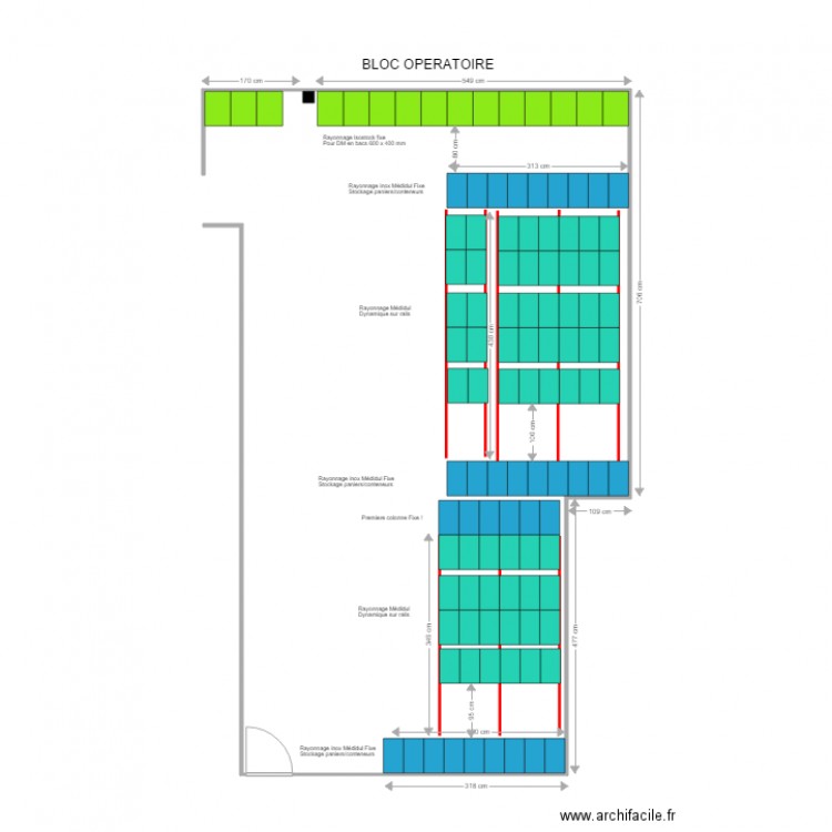 CH BOULOGNE - Bloc Opératoire. Plan de 0 pièce et 0 m2