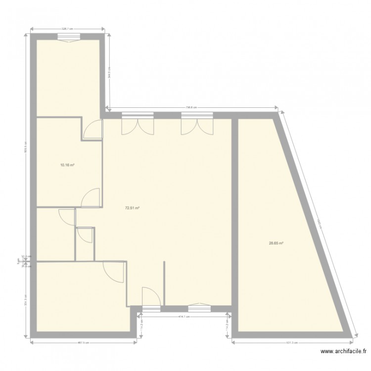 Maison 1. Plan de 0 pièce et 0 m2