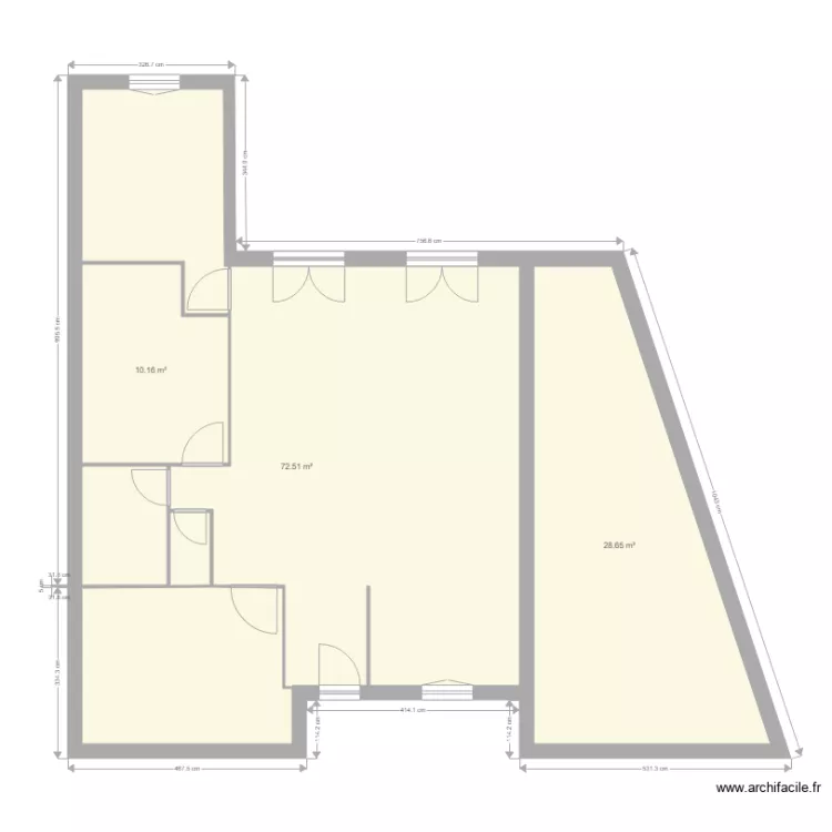 Maison 1. Plan de 