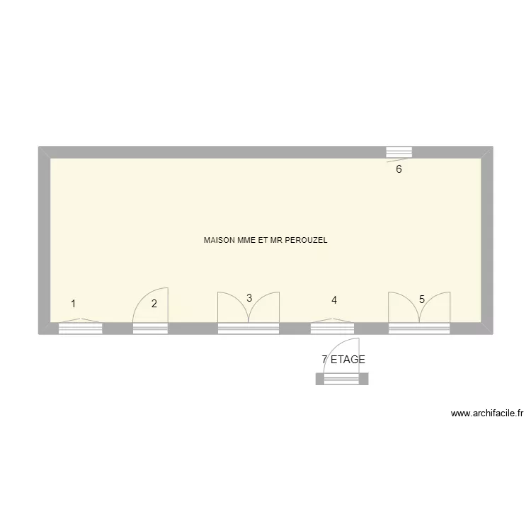 MAISON PEROUZEL. Plan de MAISON PEROUZEL. Plan de