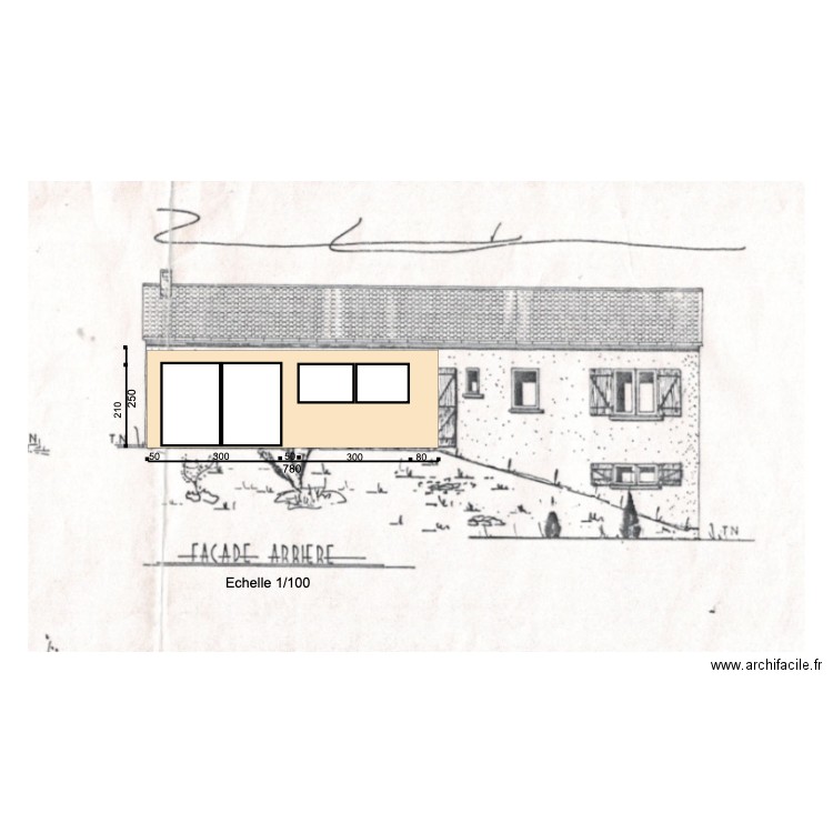 facadeNord. Plan de 0 pièce et 0 m2