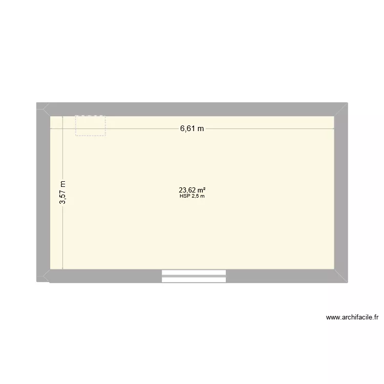 AYESBATI. Plan de 1  et 24 m²