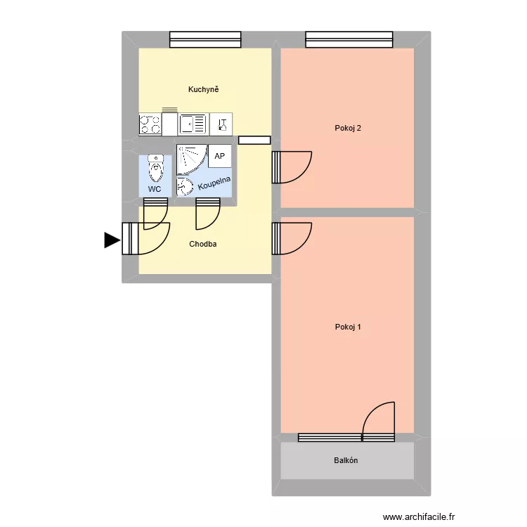 Matu&scaron;kova 502, byt 3. Plan de 12  et 176 m²