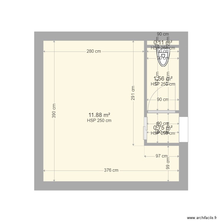 testard. Plan de 0 pièce et 0 m2