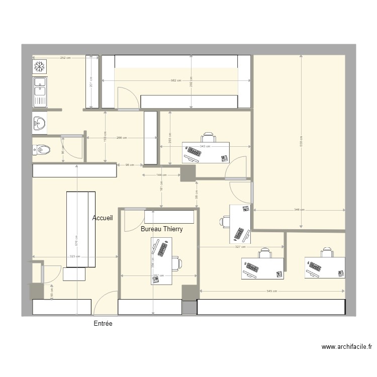 Bureaux GDF Accueil 1. Plan de 0 pièce et 0 m2