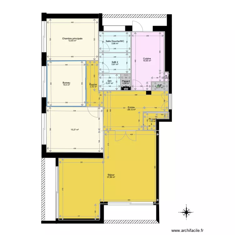 Albigny V2. Plan de 