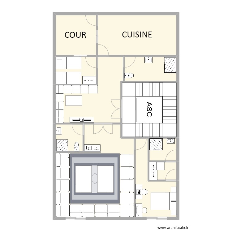 house. Plan de 0 pièce et 0 m2