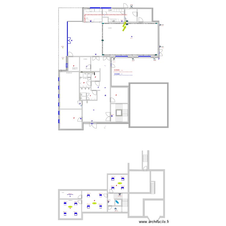 Dorfhauses Eclairages Prises. Plan de 0 pièce et 0 m2