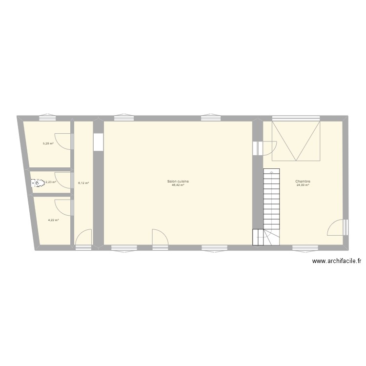 Maison Monts. Plan de 0 pièce et 0 m2