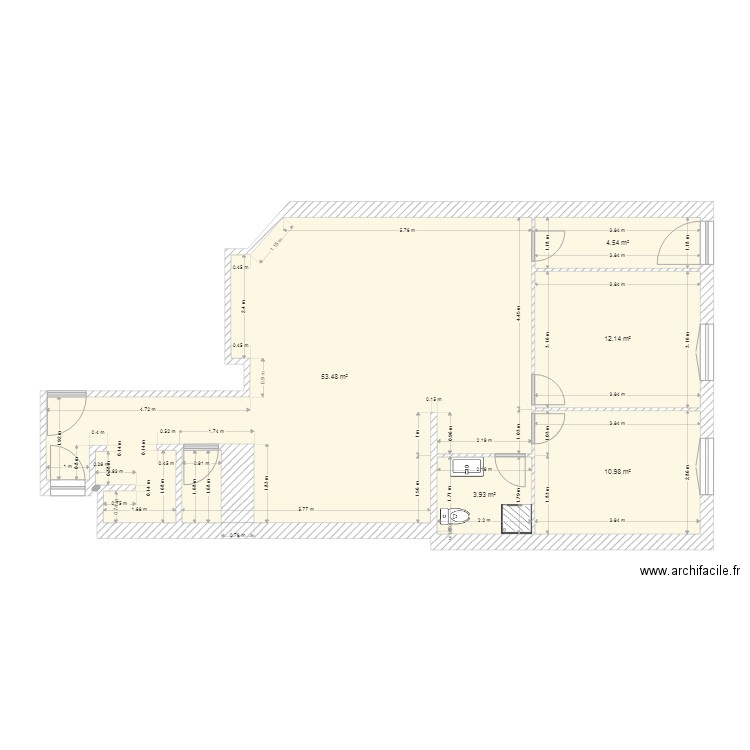 Appartement. Plan de 0 pièce et 0 m2