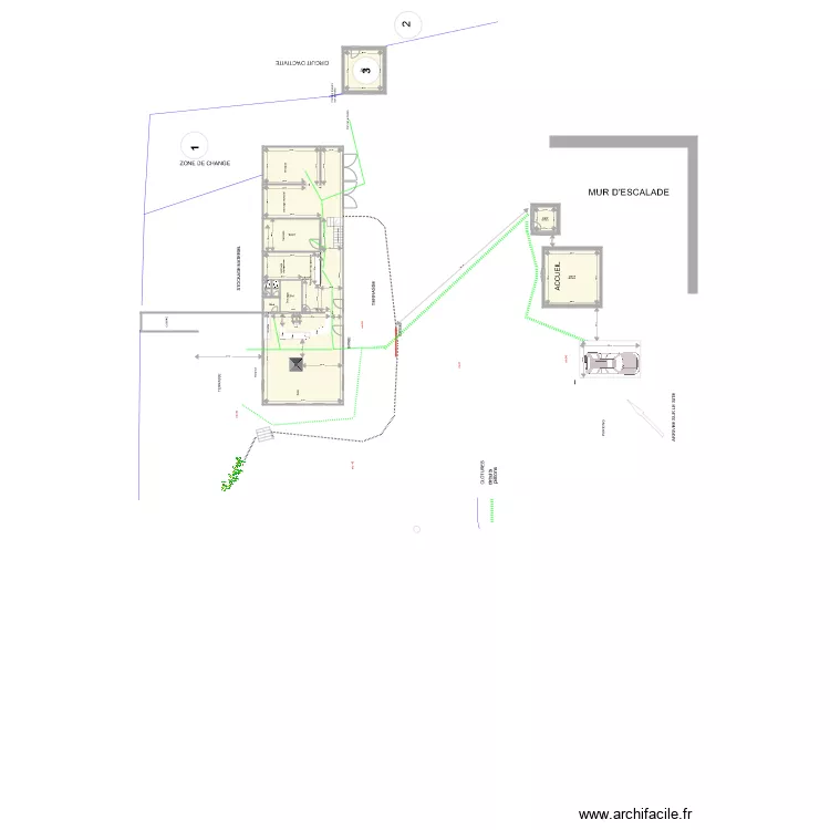 7AVENTURES  situation parking. Plan de 