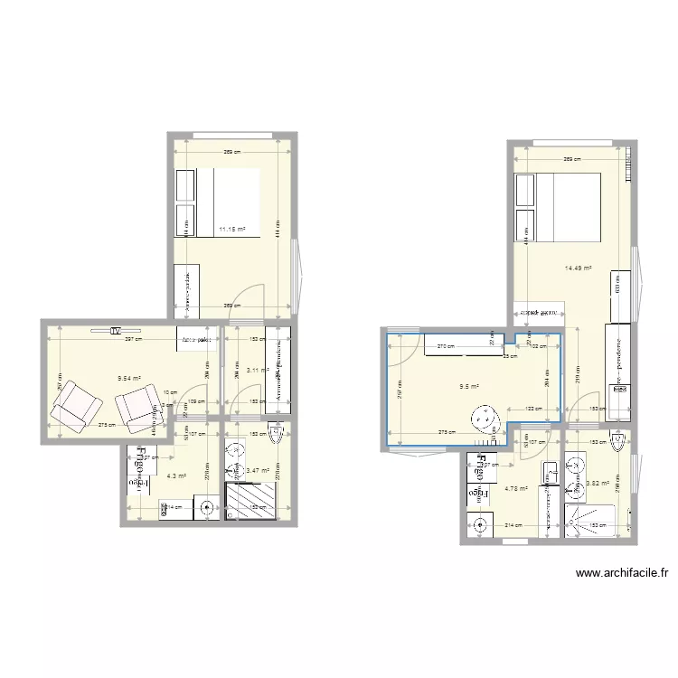 EXTENSION AMENAGEMENT GARAGE. Plan de 