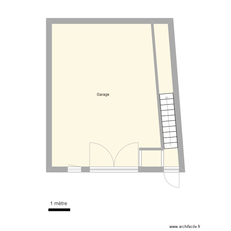 CARMES 4 RDC . Plan de 3 pièces et 38 m2