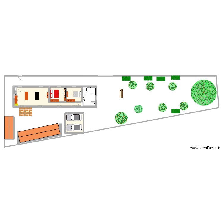 Maison apres. Plan de 0 pièce et 0 m2