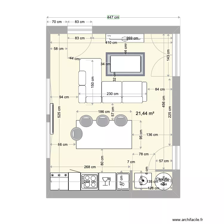 Caudéran salon 3. Plan de Caudéran salon 3. Plan de