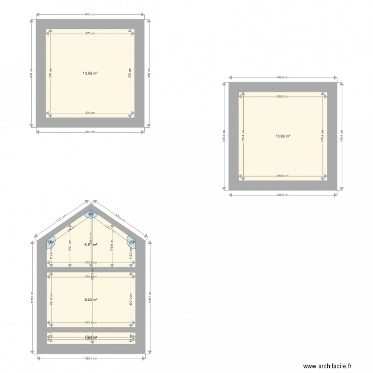  2niveaux max toit 2pentes. Plan de 0 pièce et 0 m2