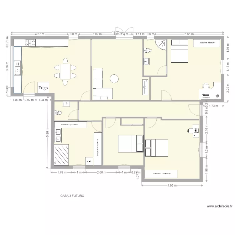 casa 3 futuro. Plan de 