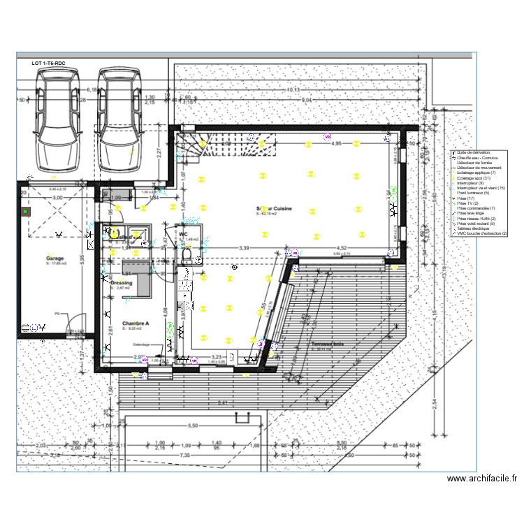 LOT1-T5-RDC. Plan de 0 pièce et 0 m2