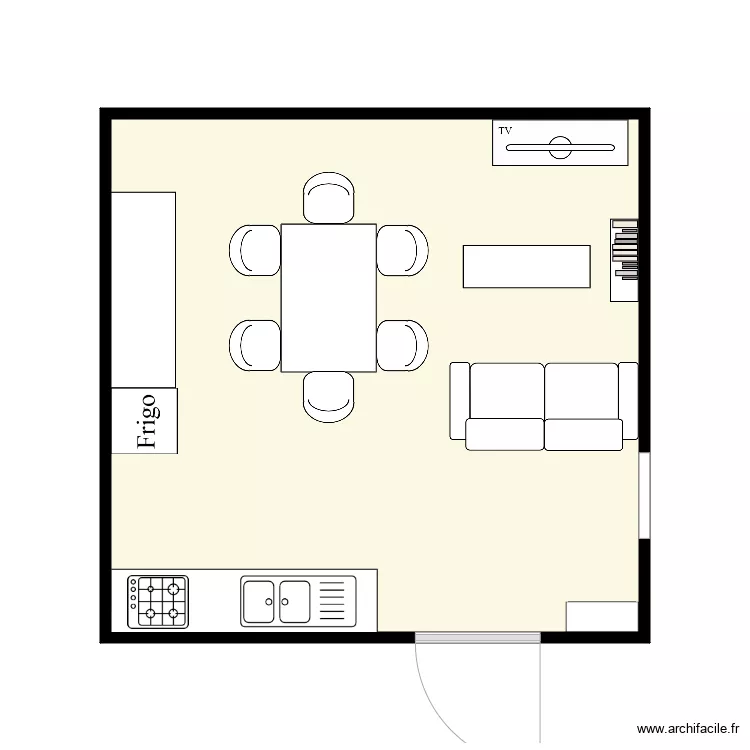 Appartement Boisvin. Plan de 