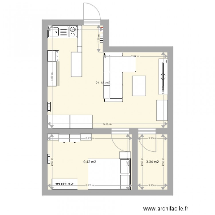 Appart. Plan de 0 pièce et 0 m2