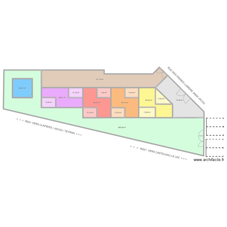 AK99 APPART MV 29032023R+1. Plan de 16 pièces et 948 m2