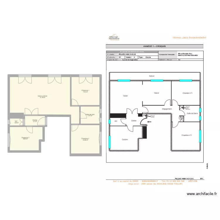 Fond de plan Allandit. Plan de 