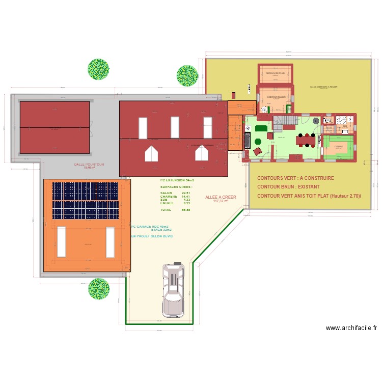 PLAN DU DIMANCHE TOITURES. Plan de 0 pièce et 0 m2