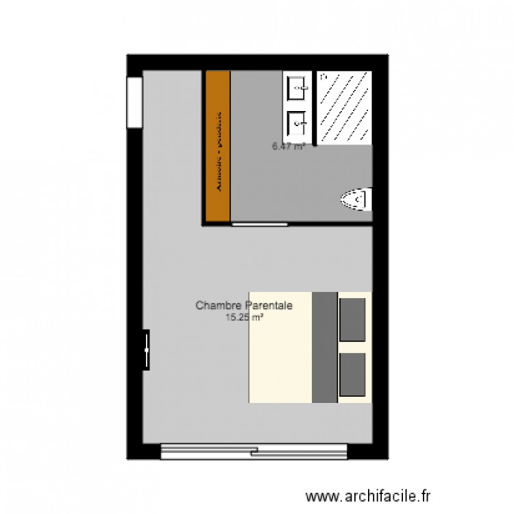 plan chambre 3. Plan de 0 pièce et 0 m2