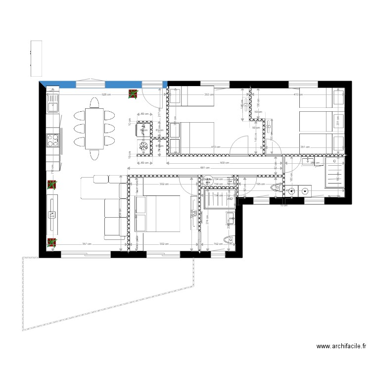 la madrague a Alexandra etage modif 8 alex. Plan de 0 pièce et 0 m2