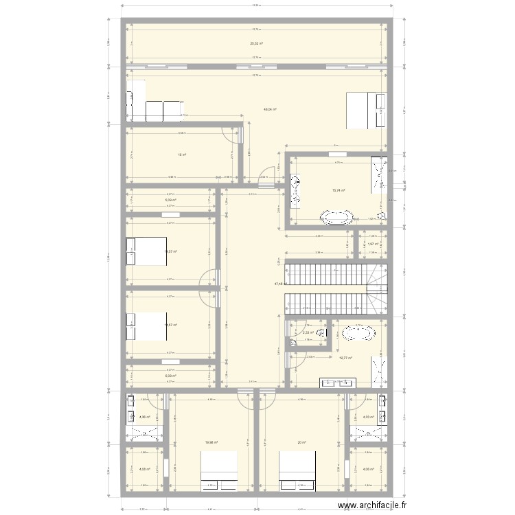 CALI DREAM ETAGE. Plan de 0 pièce et 0 m2
