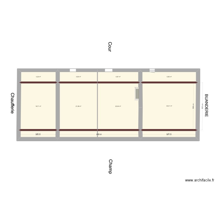 BREVIANDE Plan Etage vide. Plan de 0 pièce et 0 m2