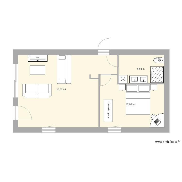 appart Pornic 04. Plan de 0 pièce et 0 m2