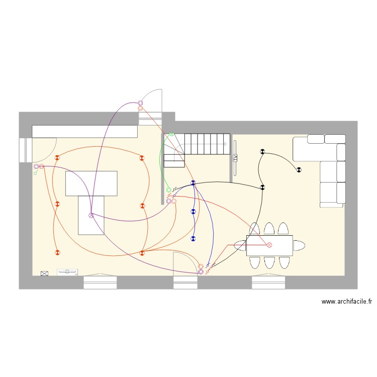 nico. Plan de 1 pièce et 68 m2