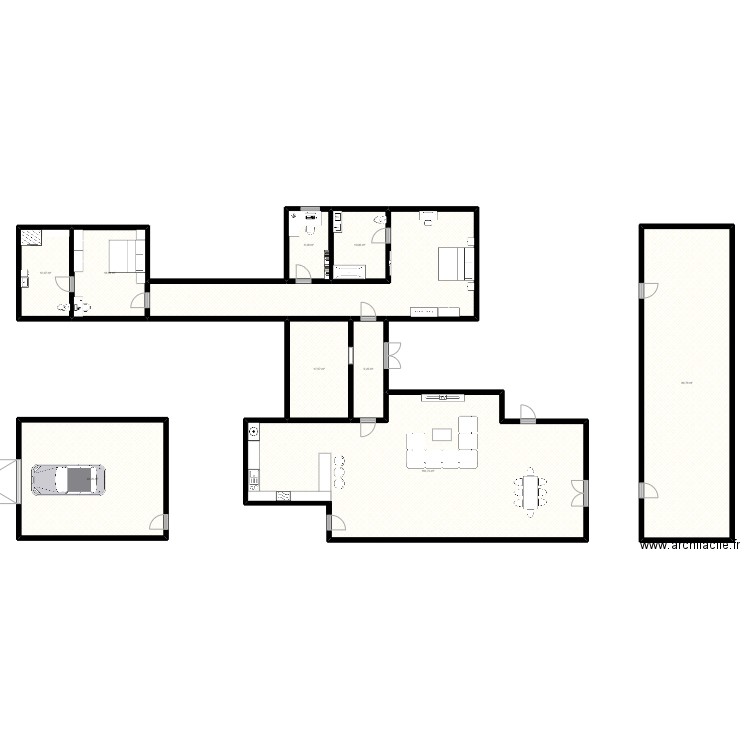 Toro Canyon House. Plan de 10 pièces et 376 m2