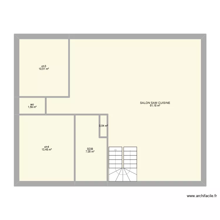 ETAGE RICHARD NICOLAS. Plan de 