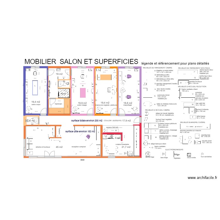  BACK UP MOBILIER DU SALON . Plan de 0 pièce et 0 m2
