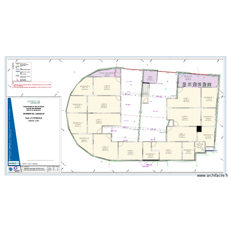 PROJET RENNES 4. Plan de 0 pièce et 0 m2