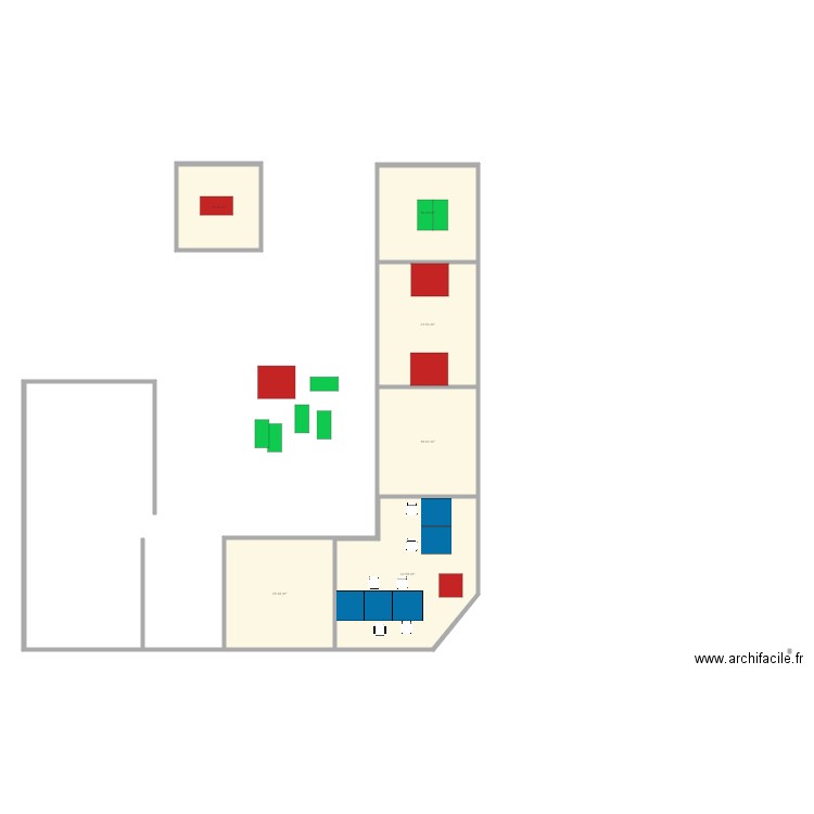 Proposition bureaux. Plan de 0 pièce et 0 m2