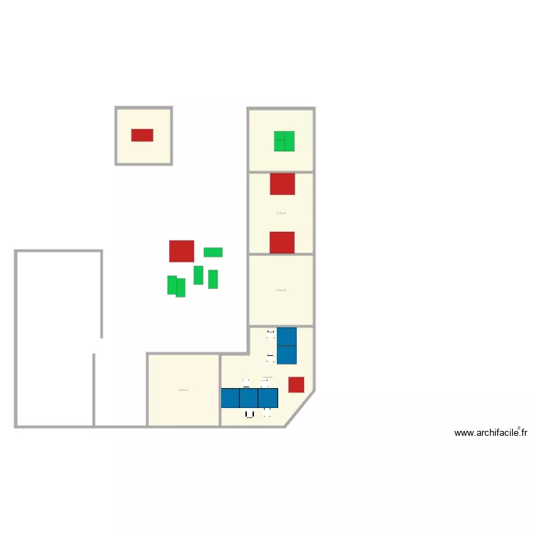 Proposition bureaux. Plan de 