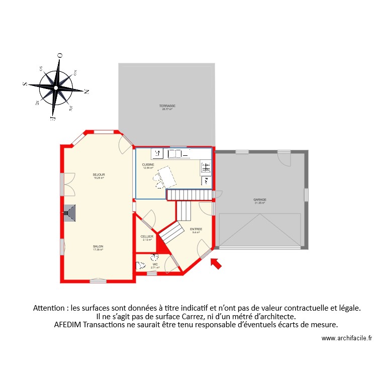 BI 5131 RDC. Plan de 0 pièce et 0 m2