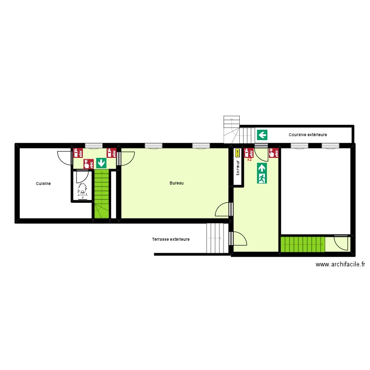 ABCD Etage. Plan de 0 pièce et 0 m2