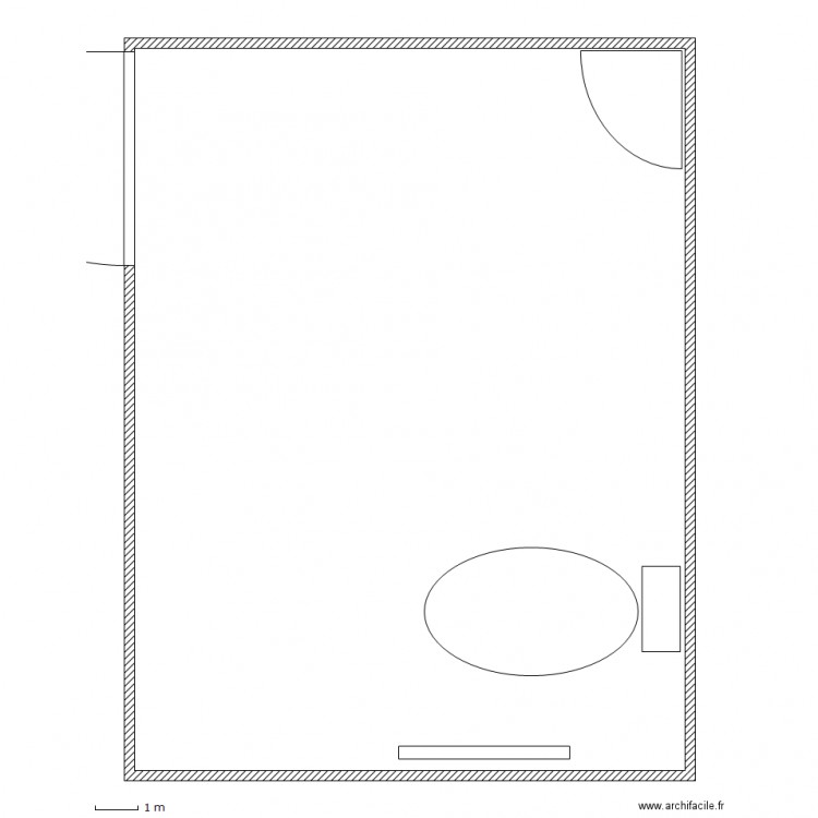 toilette hand. Plan de 0 pièce et 0 m2