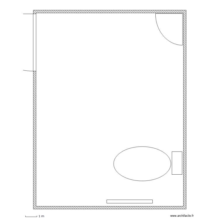 toilette hand. Plan de 