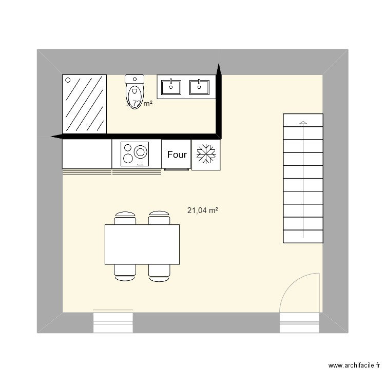 Cabanon V1. Plan de 0 pièce et 0 m2