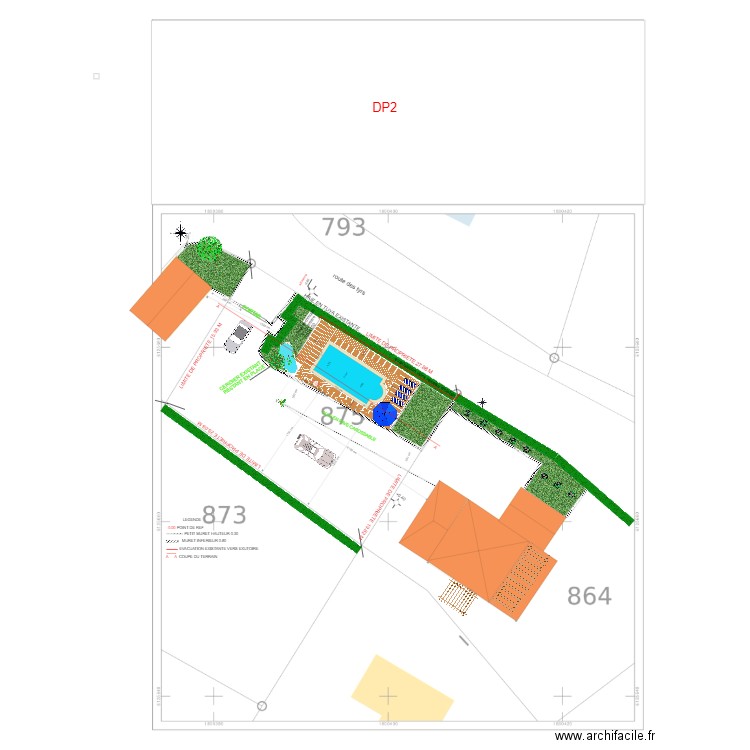 PLAN FRED PISCINE 2. Plan de 0 pièce et 0 m2