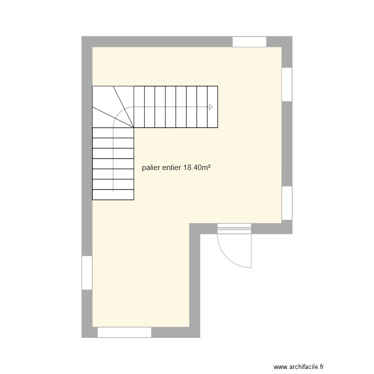 palier entier. Plan de 0 pièce et 0 m2